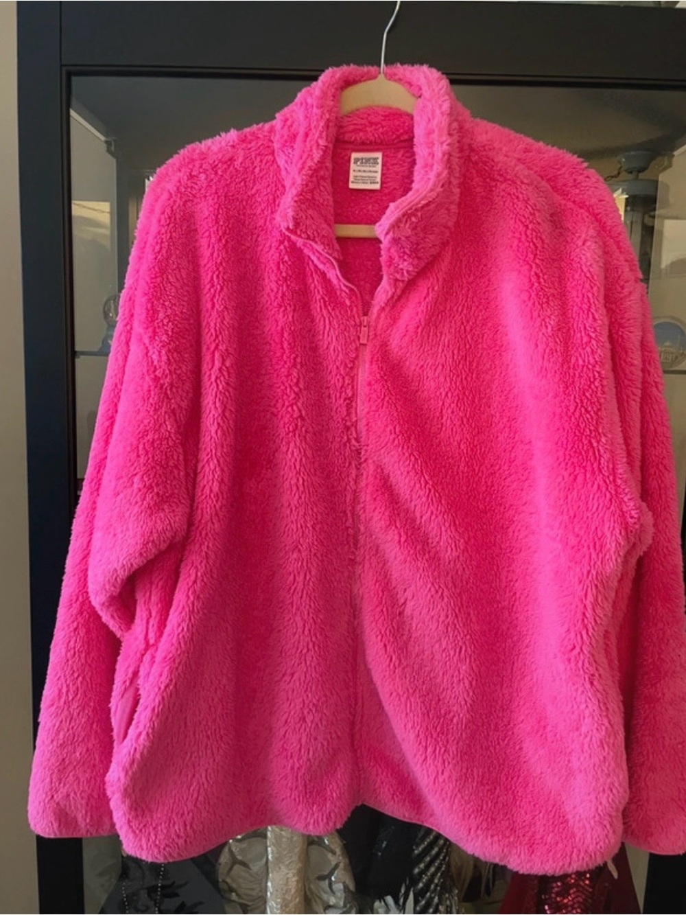 VS Pink Sherpa Fleece Jacket